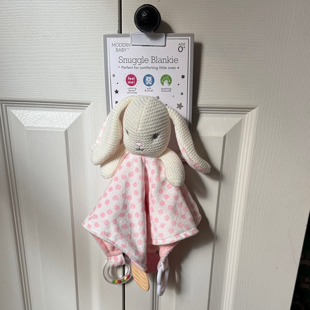 Snuggle Blankie - Pink and White